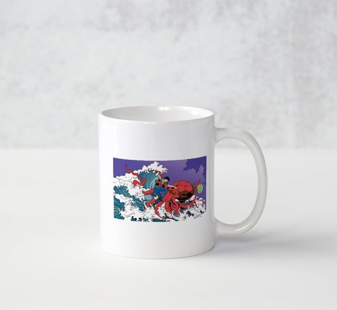 Feno Fighting Octopus Mug